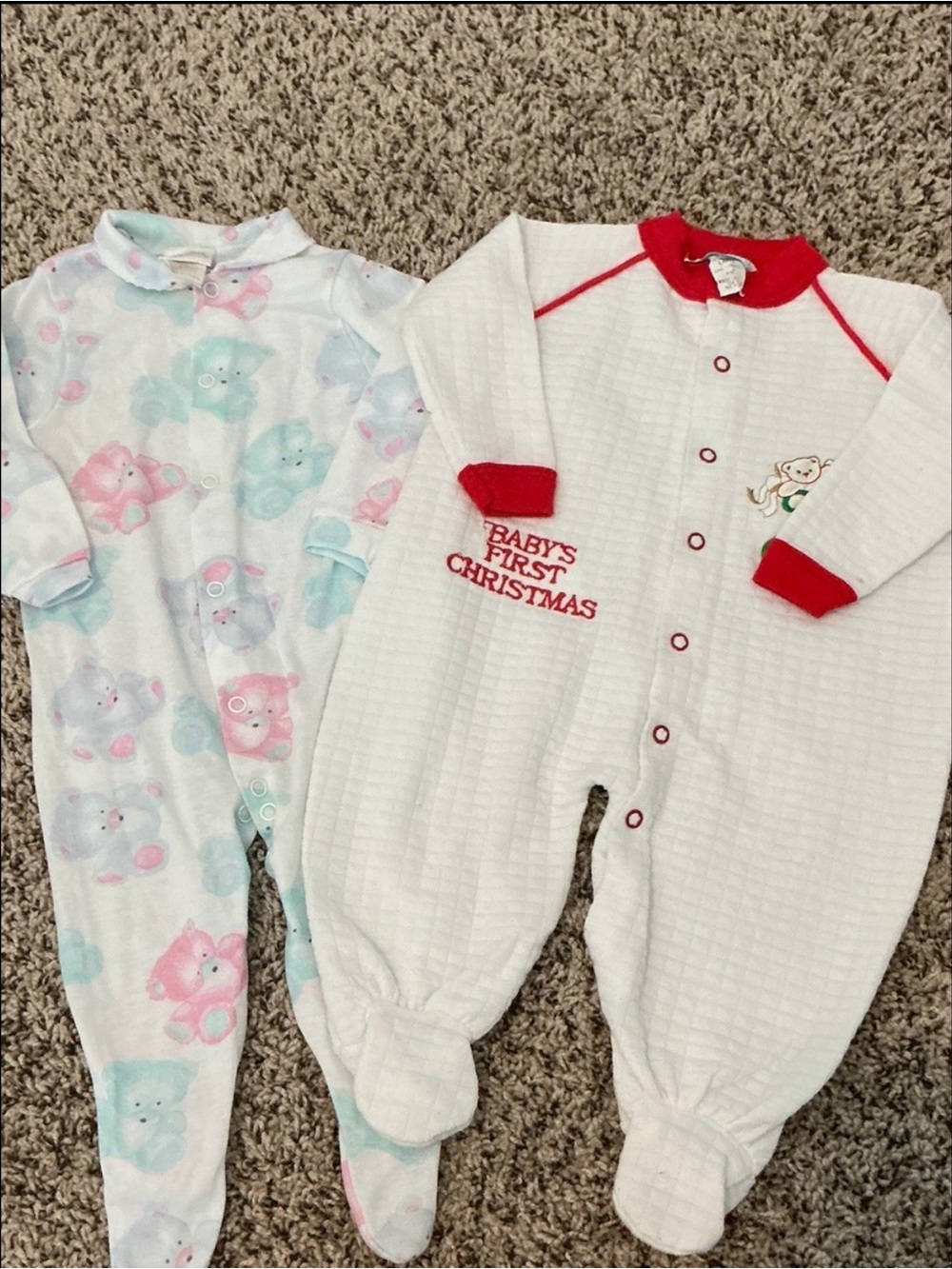 Vintage Baby Footed Pajamas Set